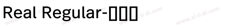 Real Regular字体转换